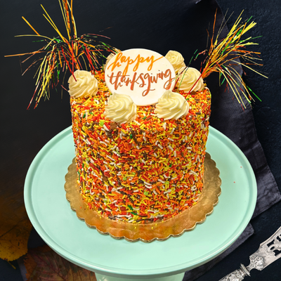 Thanksgiving Sprinkle Cake
