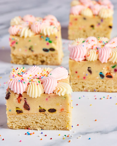 Birthday Cake Cookie Dough Bar