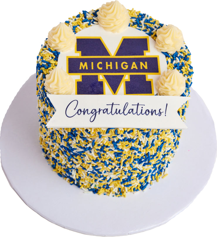 College Logo Cake