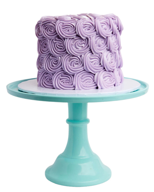 Solid Color Rosette Cake