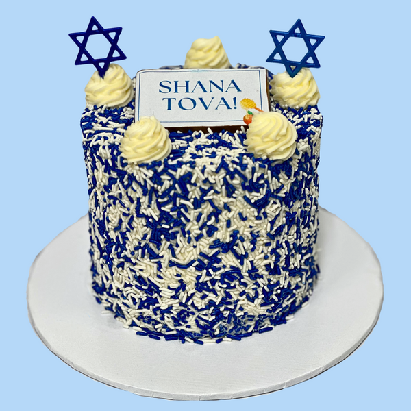 Shana Tova Sprinkle Cake