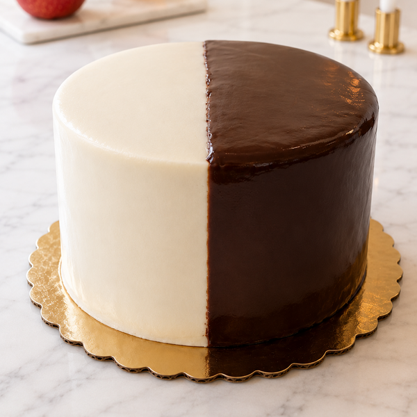 Mini Black and White Cake